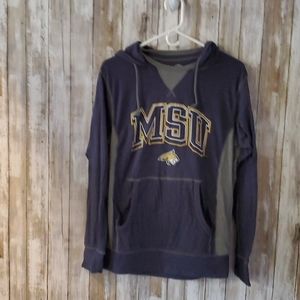 Hooded pull over MSU Montana State  sweatshirt